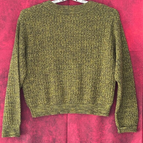 UNIVERSAL THREAD WOMEN'S GREEN STRETCH SWEATER CREW NECK LONG SLEEVE SIZE M - Picture 4 of 11